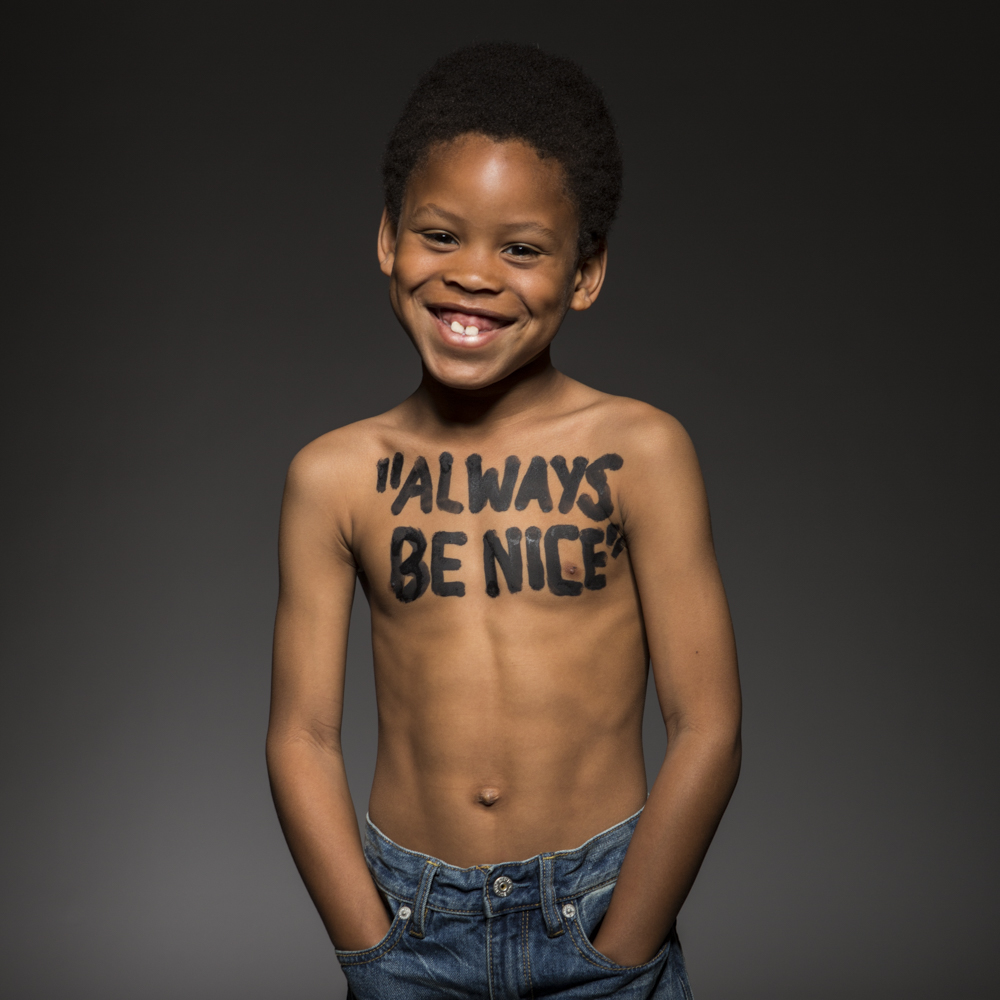 William remembers that his mother says that no matter what, "Always be nice."  He specifically remembered to add the always.